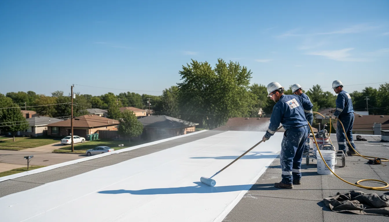 Commercial roof coating in Dubuque, IA near me